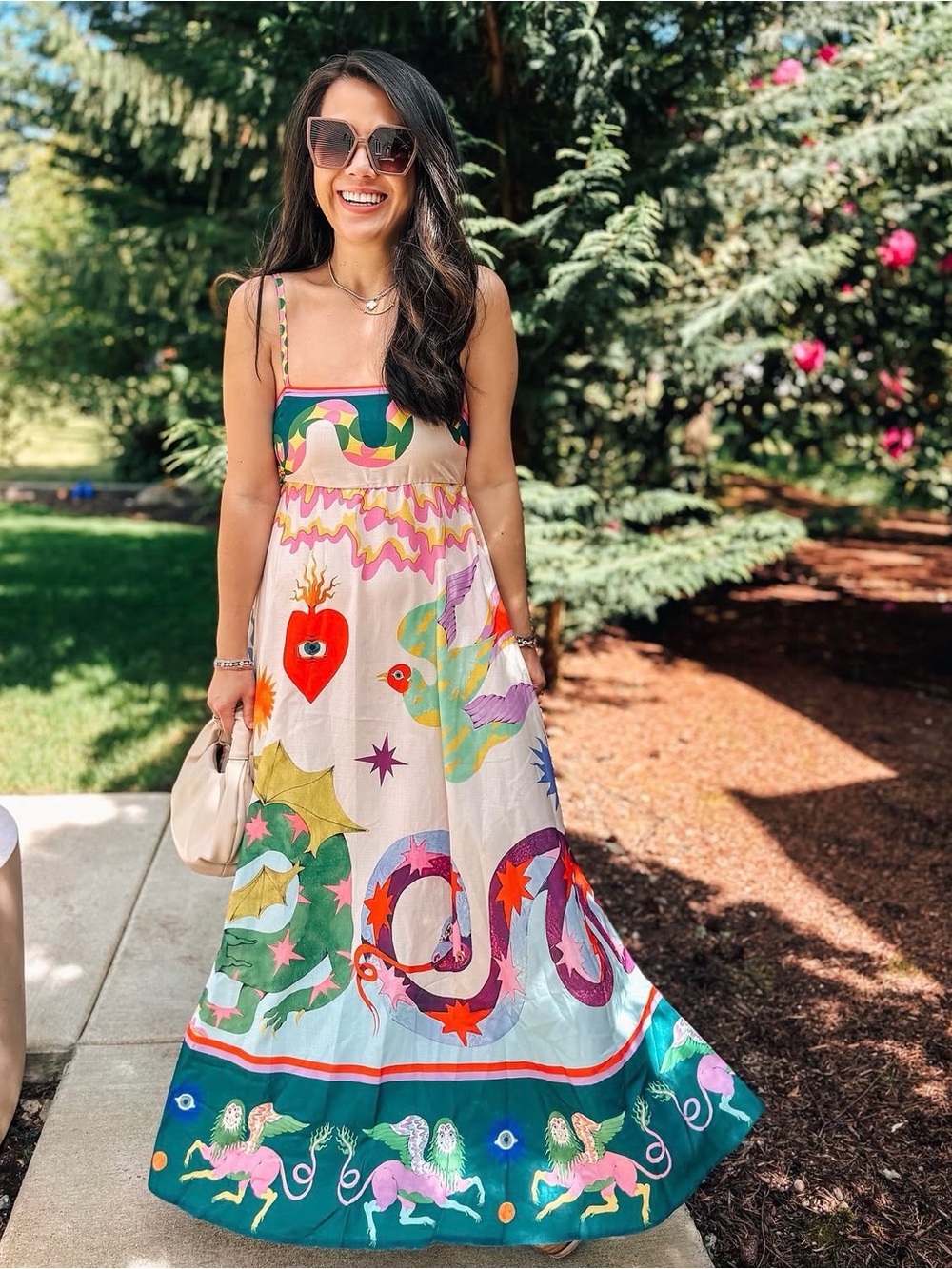 Boho Garden Multicolor Maxi Dress